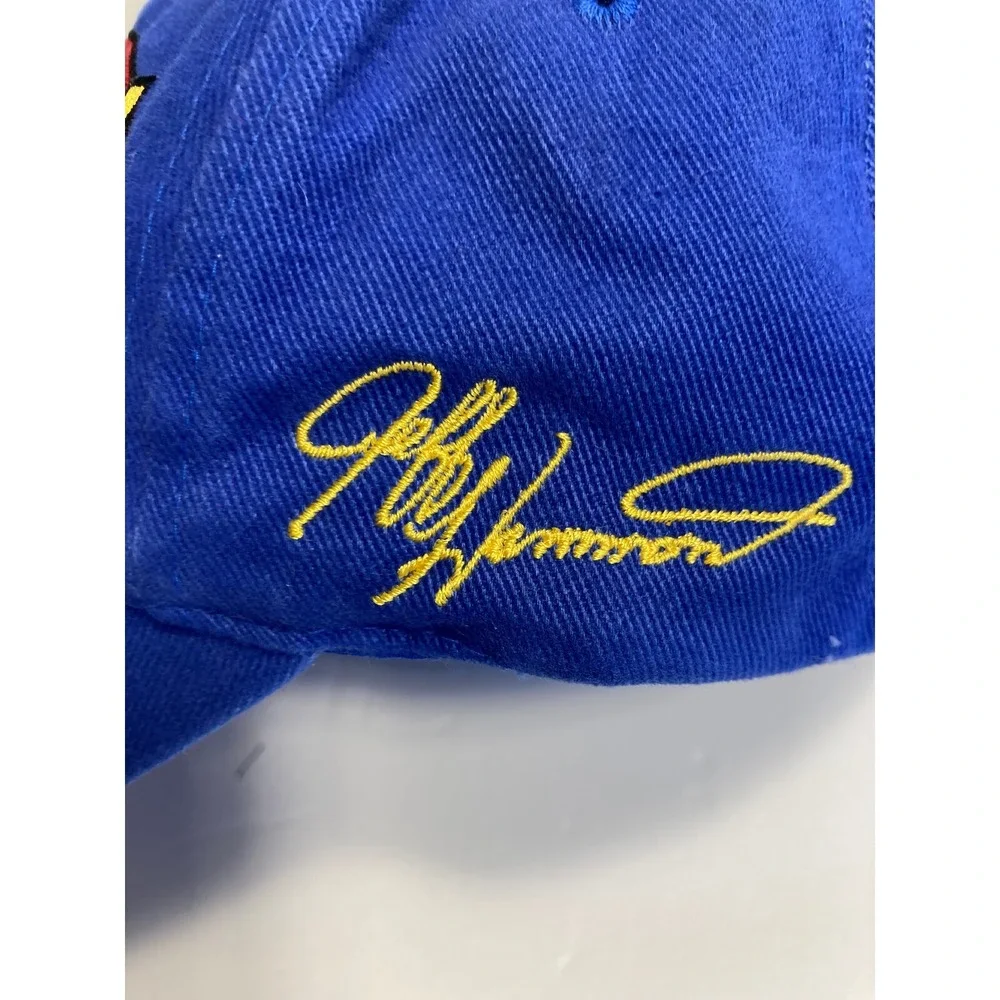 Hollywood Hotel Nascar Cap Hat Blue Cotton Twill Jeff Hammond & Daniel Waltrip‎